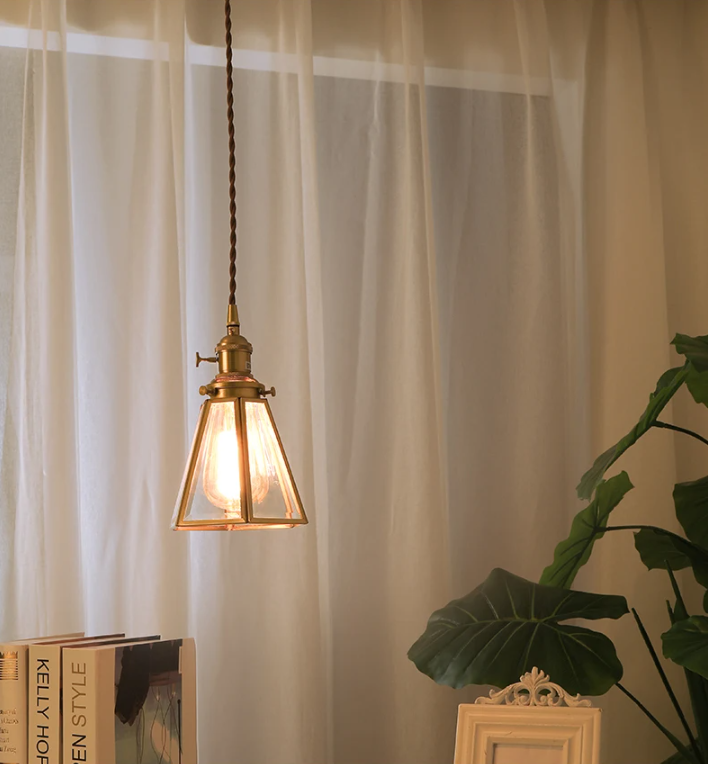 Nordic Geometric Glass Pendant Lamp