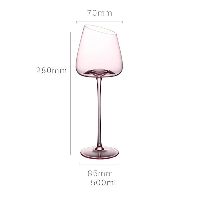 Krista Pink Wine Glass 500ml