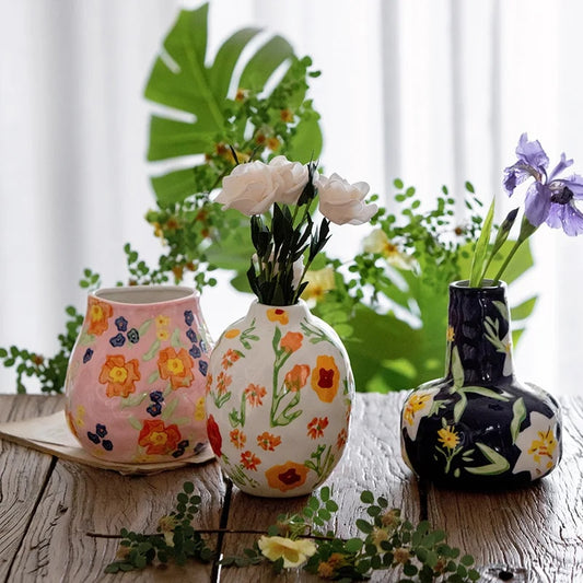 Mallory Vintage Floral Vase